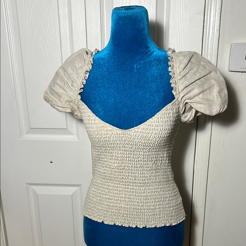 Reformation Cap Sleeve V Neck Top Women’s Small